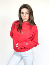 Load image into Gallery viewer, Vintage Champion Red Crewneck Sweater