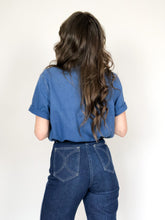 Load image into Gallery viewer, Vintage 70s/80s Koret City Blues Denim Button Up Blouse