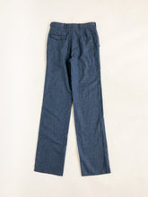 Load image into Gallery viewer, Vintage 70s Dusty Blue Wool Trousers Waist 29”