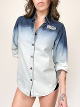 Load image into Gallery viewer, Harley Davidson Faded Denim Button Up