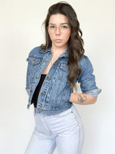 Load image into Gallery viewer, Vintage 90s Johnny Q Cropped Denim Jacket