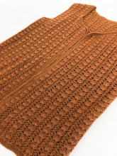 Load image into Gallery viewer, Vintage 70s Hand Knit Wool Cardigan Vest