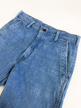 Load image into Gallery viewer, Vintage 70s Levis Mid Rise Orange Tab Flares Waist 29”