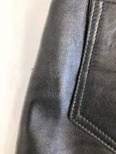 Load image into Gallery viewer, Danier Ultra Soft Black Leather High Rise Pants Waist 25”