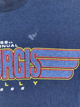 Load image into Gallery viewer, Vintage 1998 Sturgis Rally Navy Blue Wolf Moon Tee Size M