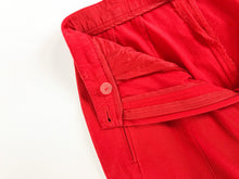 Load image into Gallery viewer, Vintage 80s/90s Liz Claiborne Cherry Red Stirrup Trousers Waist 24/25”