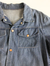 Load image into Gallery viewer, Vintage 70s Denim Long Sleeve Snap Up Shirt