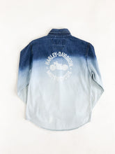 Load image into Gallery viewer, Harley Davidson Faded Denim Button Up