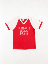 Load image into Gallery viewer, Vintage 70s Beamsville Legion Red & White Baseball Tee Size M