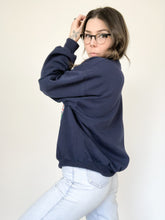Load image into Gallery viewer, Vintage 80s United Kingdom Great Britain Navy Blue Court Club Crewneck