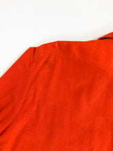 Load image into Gallery viewer, Vintage 70s Big Mike Union Made Orange Flannel Button Up