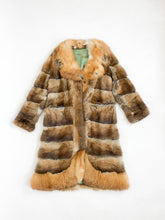 Load image into Gallery viewer, Vintage 60s Fox Trim Fur Coat