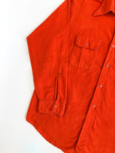 Load image into Gallery viewer, Vintage 70s Big Mike Union Made Orange Flannel Button Up