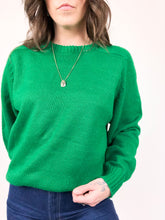 Load image into Gallery viewer, Vintage 70s JC Penny Emerald Green Wool Sweater