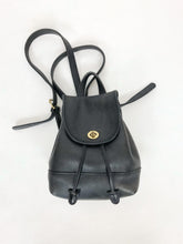 Load image into Gallery viewer, Vintage Coach Legacy 9960 Black Leather Backpack