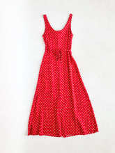 Load image into Gallery viewer, Vintage 90s Smart Set Red & White Polka Dot Maxi Dress