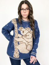 Load image into Gallery viewer, Vintage Hand Knit Koala Sweater