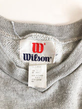 Load image into Gallery viewer, Vintage 80s Wilson Grey & Red Cropped Sweatshirt