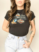 Load image into Gallery viewer, Harley Davidson Black Rocky’s London Too Cool Tee Size Youth M