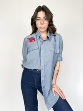 Load image into Gallery viewer, Vintage 70s DeeCee Rangers Farmer Pearl Snap