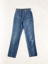 Load image into Gallery viewer, Vintage 70s Brittania High Rise Straight Leg Jeans Waist 26”