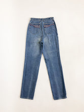 Load image into Gallery viewer, Vintage 70s Brittania High Rise Straight Leg Jeans Waist 26”