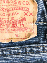 Load image into Gallery viewer, Vintage 80s Levis 550 Stone Wash Cut Off Shorts Waist 30”