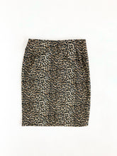 Load image into Gallery viewer, Vintage 90s Simply French Collection Leopard Print High Rise Skirt