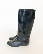 Load image into Gallery viewer, Vintage 80s Ascot 1908 Black Leather Equestrian Riding Boots Size 7