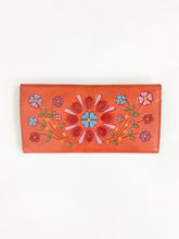 Load image into Gallery viewer, Vintage Hand Tooled Painted Wallet
