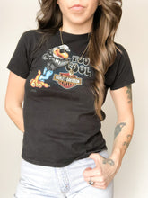 Load image into Gallery viewer, Harley Davidson Black Rocky’s London Too Cool Tee Size Youth M