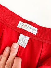 Load image into Gallery viewer, Vintage 80s/90s Liz Claiborne Cherry Red Stirrup Trousers Waist 24/25”