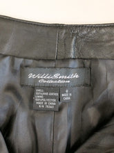 Load image into Gallery viewer, Vintage 90s Willi Smith Soft Black Leather Pants Waist 28”
