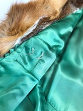 Load image into Gallery viewer, Vintage 60s Fox Trim Fur Coat