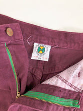 Load image into Gallery viewer, Vintage 90s Cross Colours Burgundy High Rise Baggy Jeans Waist 31/32”