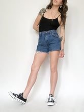 Load image into Gallery viewer, Vintage 90s Rustler High Rise Cut Off Shorts Waist 32/33”