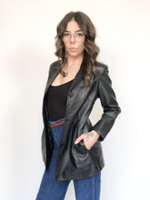 Load image into Gallery viewer, Vintage 00s Black Leather Trench