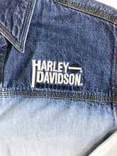 Load image into Gallery viewer, Harley Davidson Faded Denim Button Up
