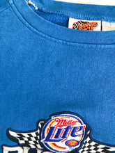 Load image into Gallery viewer, Vintage Rusty Wallace #2 Miller Lite Winners Circle Blue and Grey Sweater
