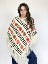 Load image into Gallery viewer, Vintage Hand Knit Poncho