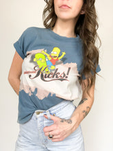 Load image into Gallery viewer, Vintage Y2K Bart Simpson ‘This Board Kicks’ Tee Size Youth XL