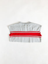 Load image into Gallery viewer, Vintage 80s Wilson Grey & Red Cropped Sweatshirt