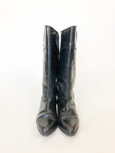 Load image into Gallery viewer, Vintage 80s Ascot 1908 Black Leather Equestrian Riding Boots Size 7