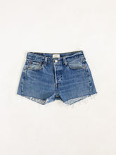 Load image into Gallery viewer, Vintage Y2K Levis 501 High Rise Cut Off Jean Shorts Waist 30”