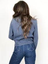 Load image into Gallery viewer, Vintage 70s Denim Long Sleeve Snap Up Shirt