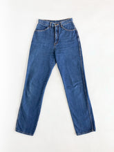 Load image into Gallery viewer, Vintage 70s Brittania High Rise Straight Leg Jeans Waist 26”