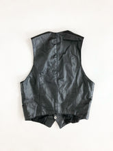 Load image into Gallery viewer, Vintage 80s WM Chris Black Leather Vest
