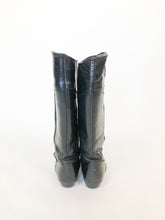 Load image into Gallery viewer, Vintage 80s Ascot 1908 Black Leather Equestrian Riding Boots Size 7