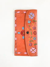 Load image into Gallery viewer, Vintage Hand Tooled Painted Wallet