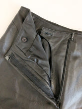 Load image into Gallery viewer, Vintage 90s Willi Smith Soft Black Leather Pants Waist 28”